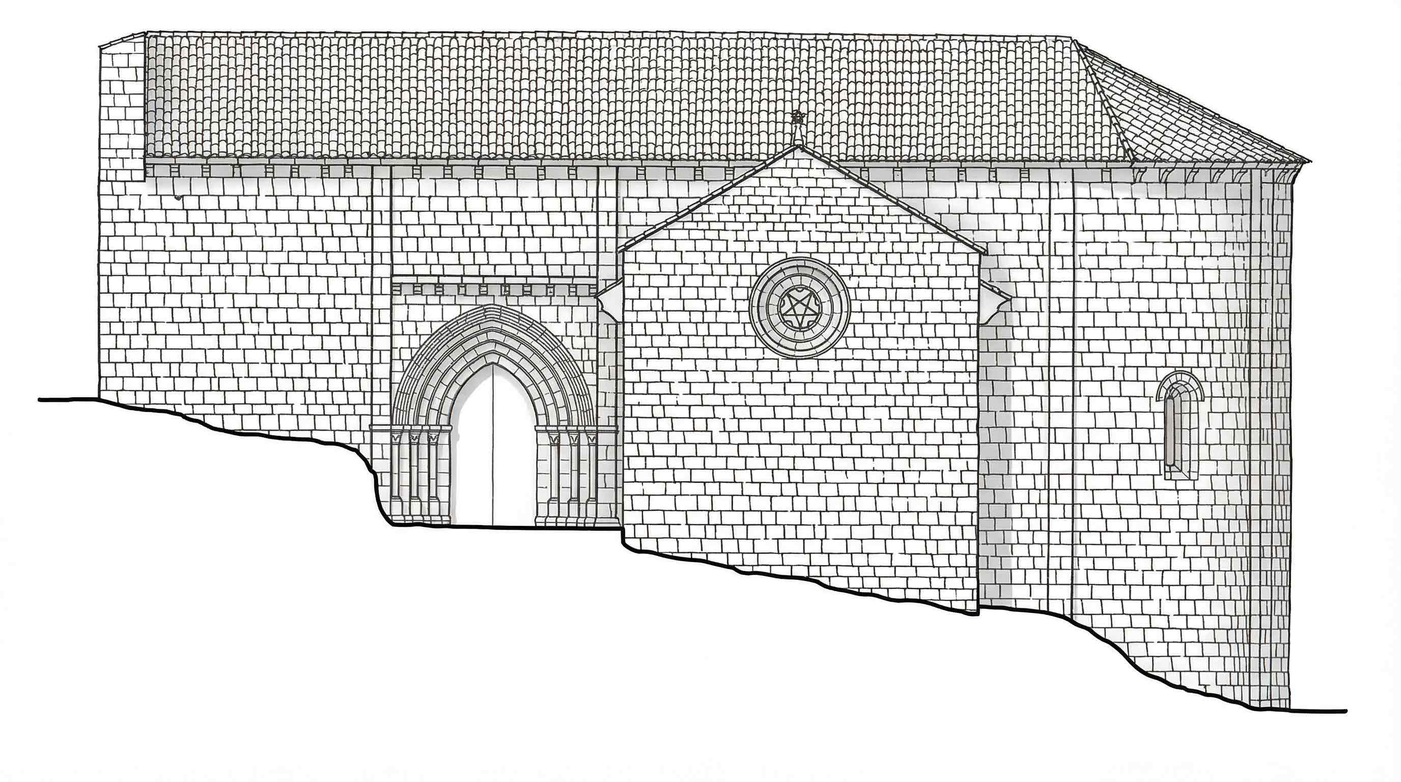 Alzado de la Ermita de San Bartolomé