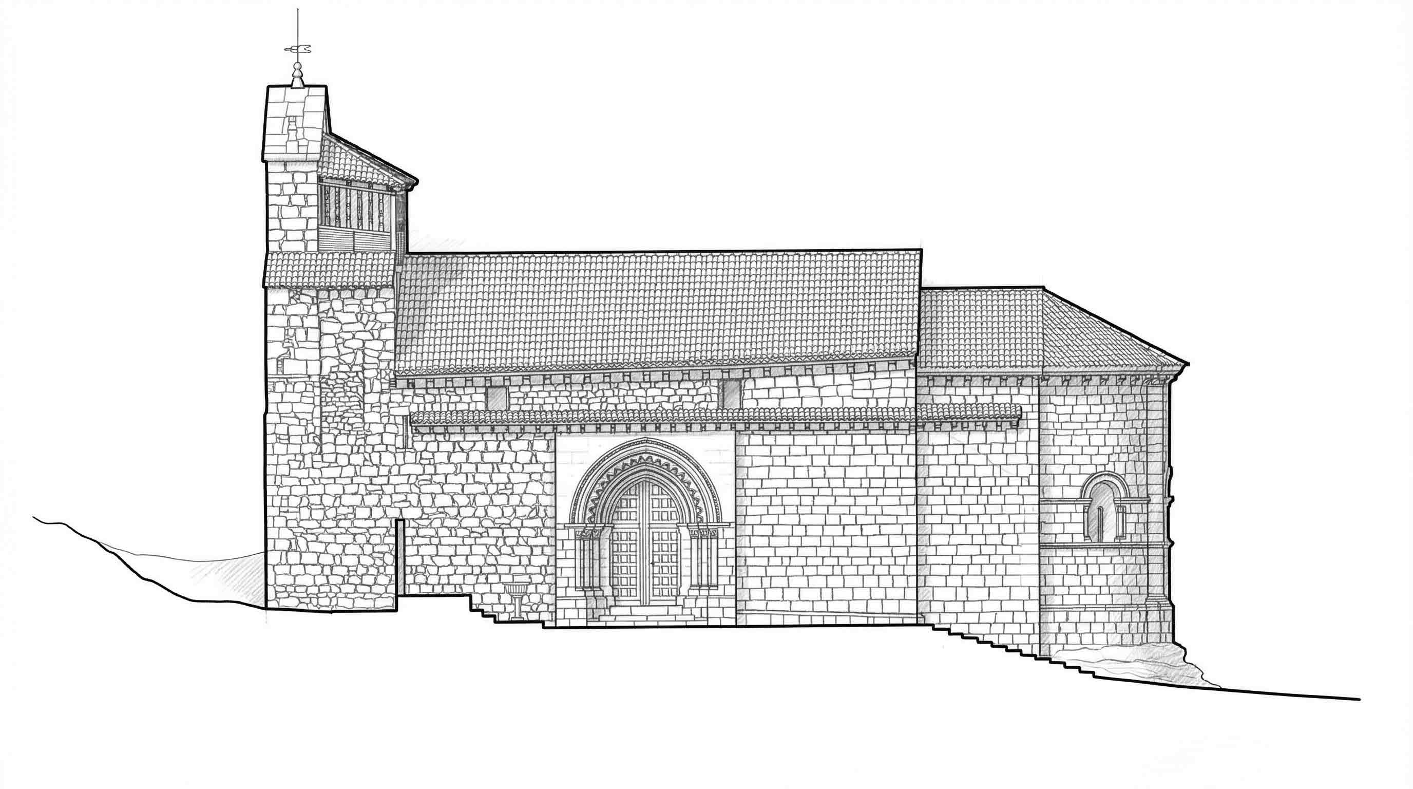 Alzado de la Iglesia de la Asunción