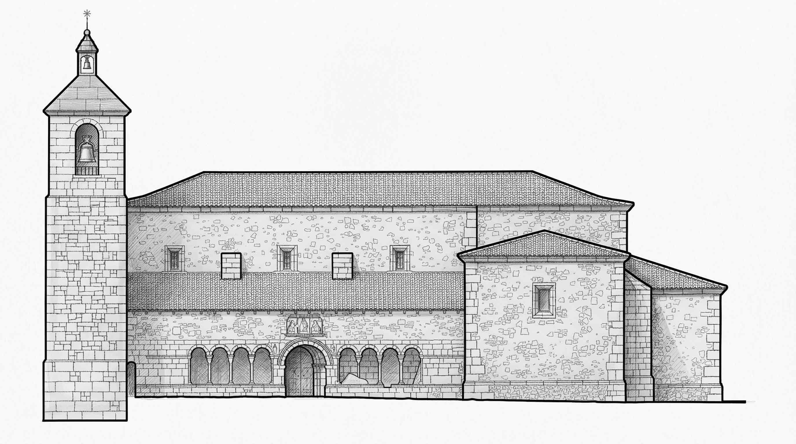 Alzado de la Iglesia de la Asunción