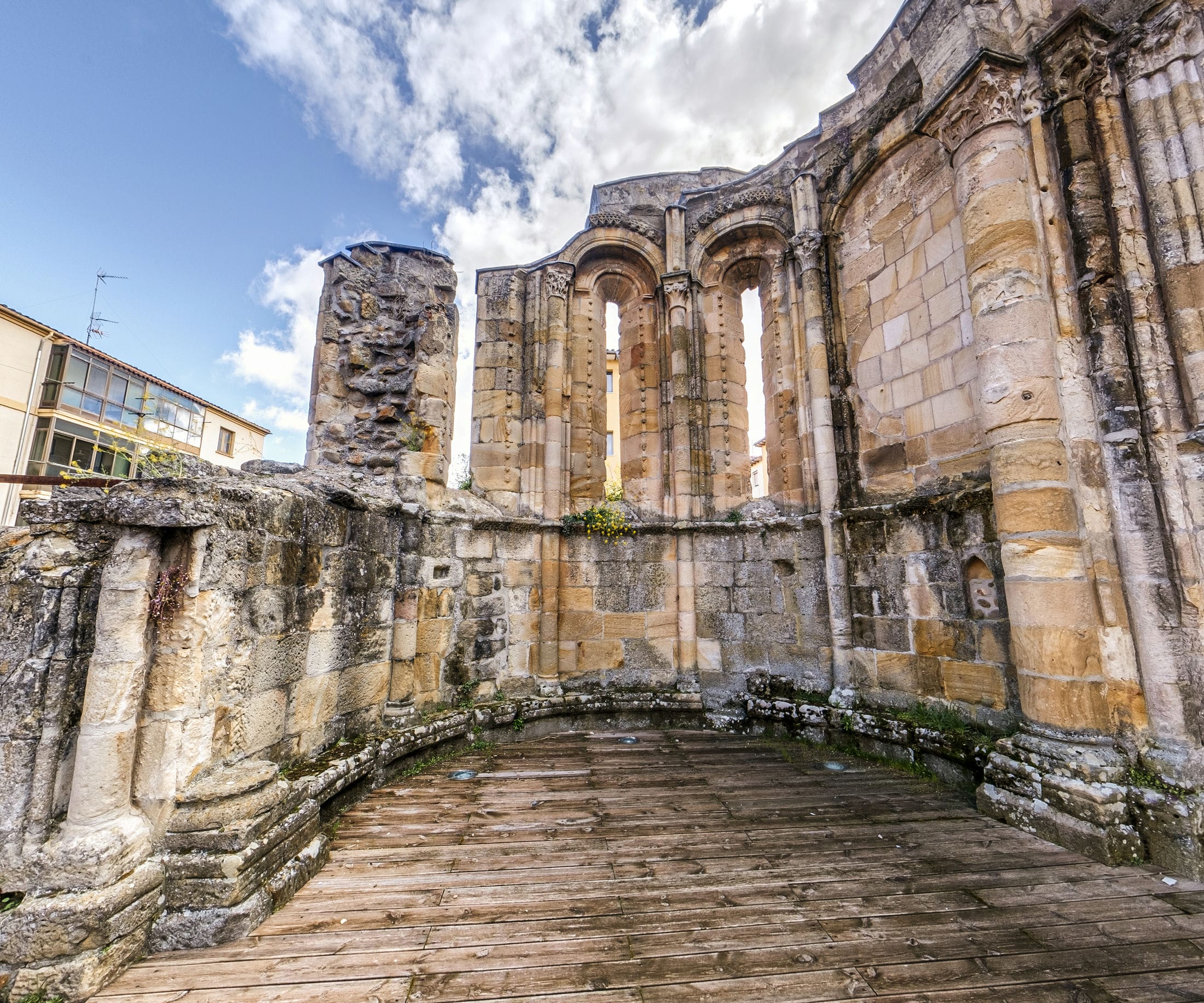 Vista de las ruinas de San Nicolás