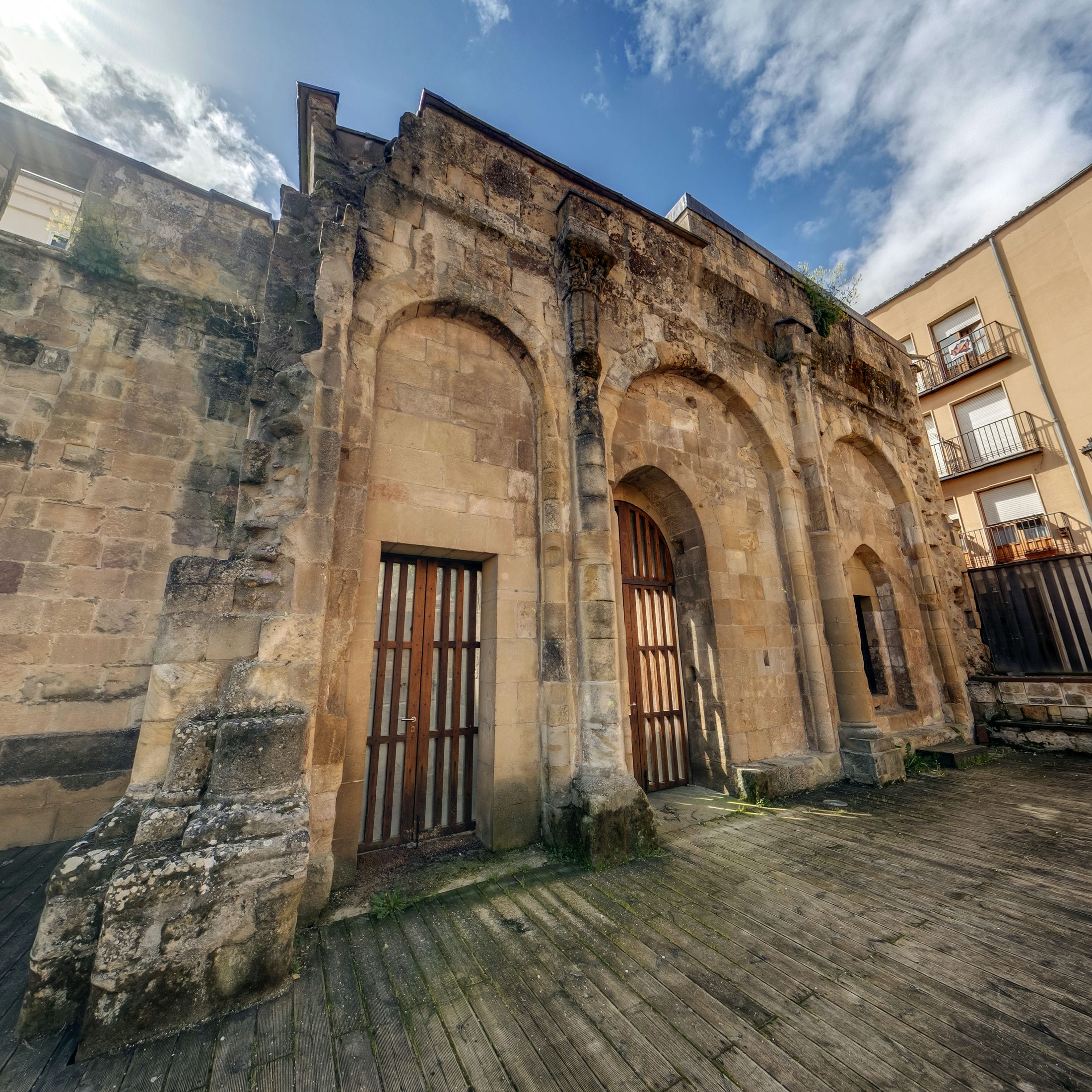 Vista de las ruinas de San Nicolás