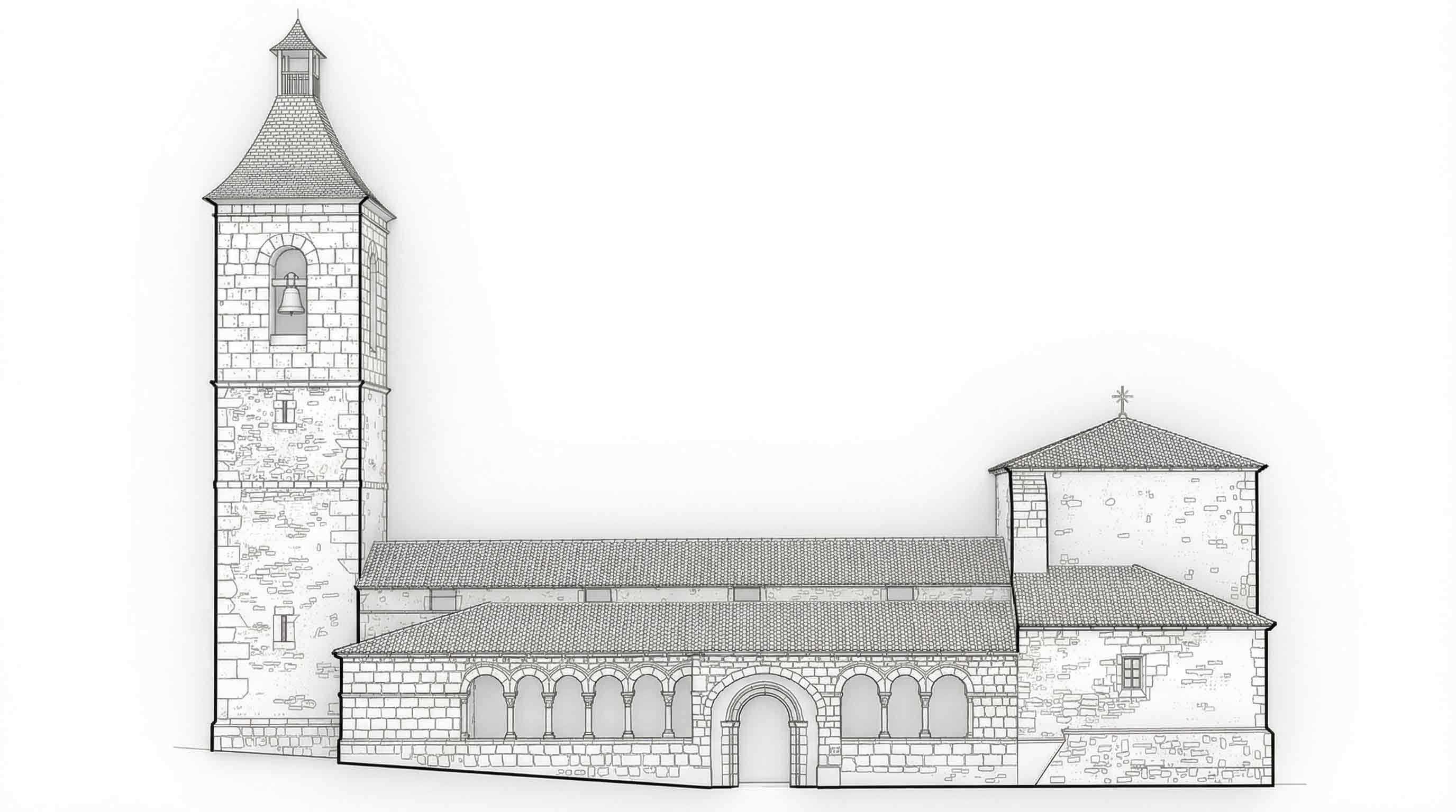 Alzado de Santa Cristina