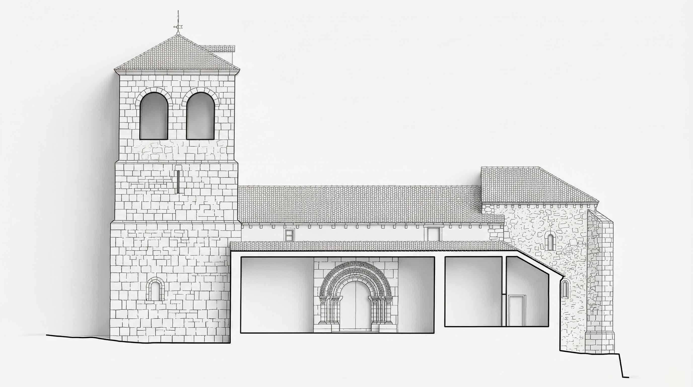 Alzado de Santo Domingo de Silos